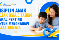 Disiplin anak sejak usia 5 tahun membantu membentuk karakter, tanggung jawab, dan kemampuan mengendalikan diri hingga remaja.