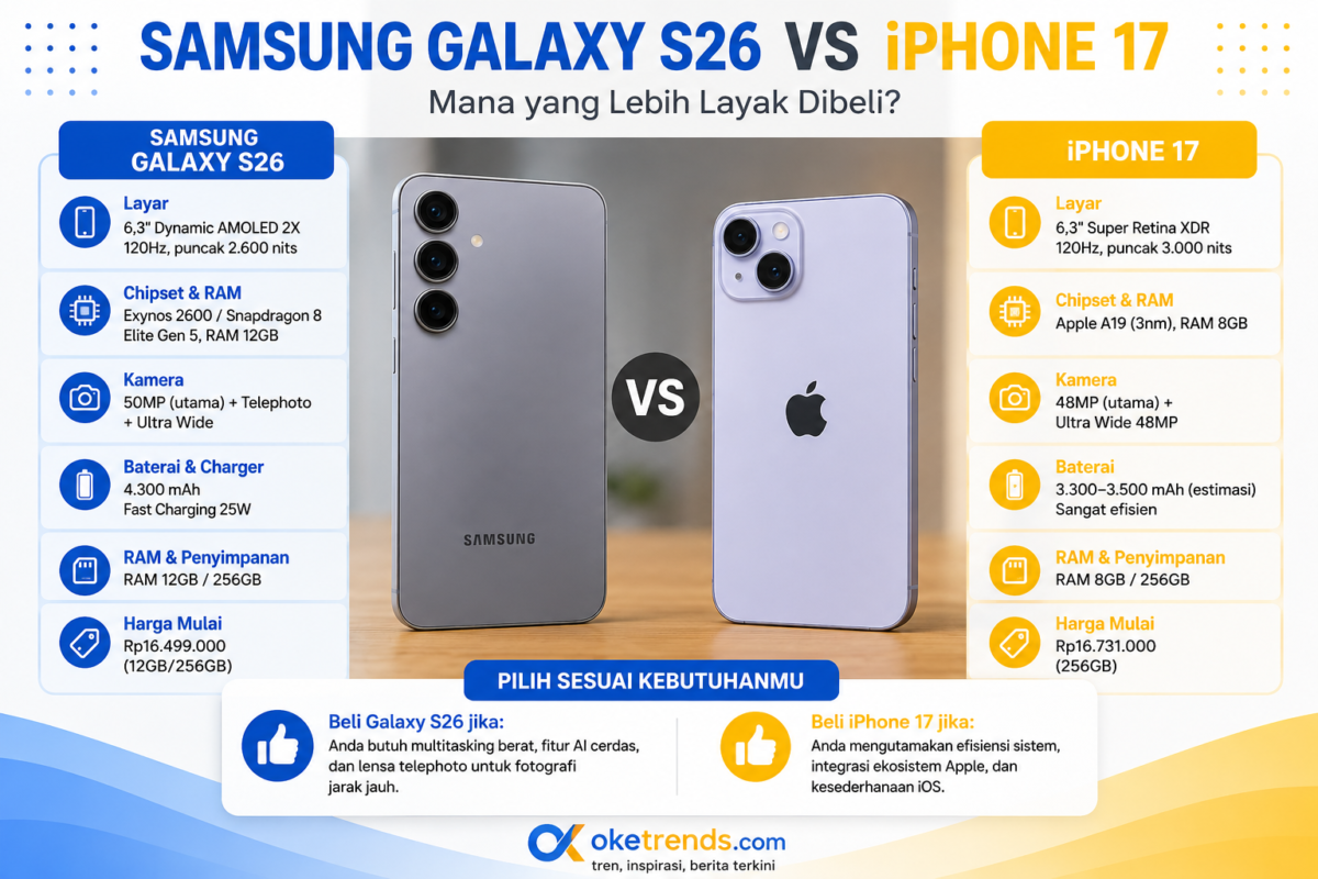 Samsung Galaxy S26 vs iPhone 17