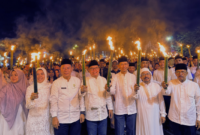 Kepala Kemenag Sungai Penuh ikuti Pawai Obor 1 Muharram