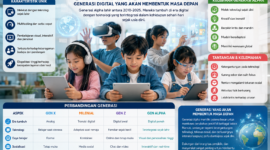 Generasi Alpha, perangkat pintar, kecerdasan buatan (AI), tablet, dan media sosial telah menjadi bagian dari kehidupan sehari-hari sejak usia dini