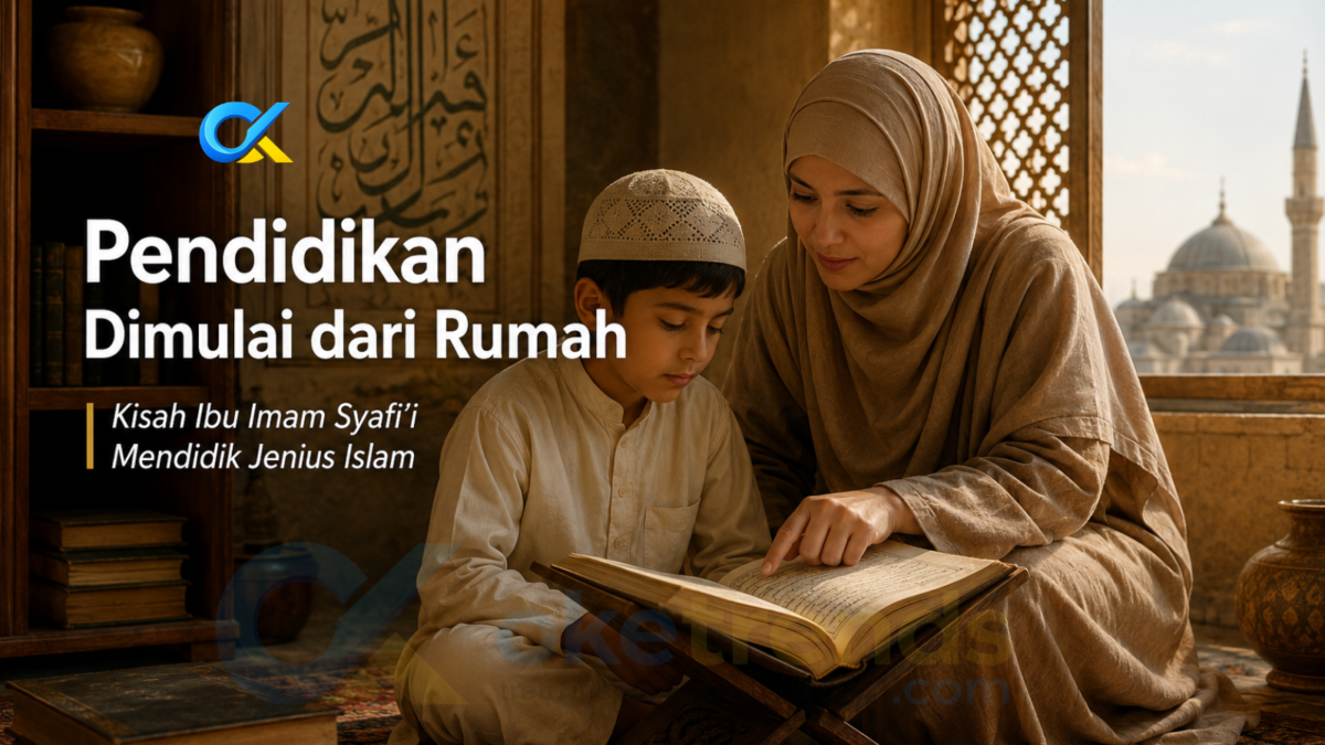 Kisah pendidikan Imam Syafi’i menunjukkan bagaimana peran ibu, lingkungan ilmu, dan akhlak mampu melahirkan salah satu ulama terbesar Islam.