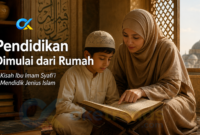 Kisah pendidikan Imam Syafi’i menunjukkan bagaimana peran ibu, lingkungan ilmu, dan akhlak mampu melahirkan salah satu ulama terbesar Islam.