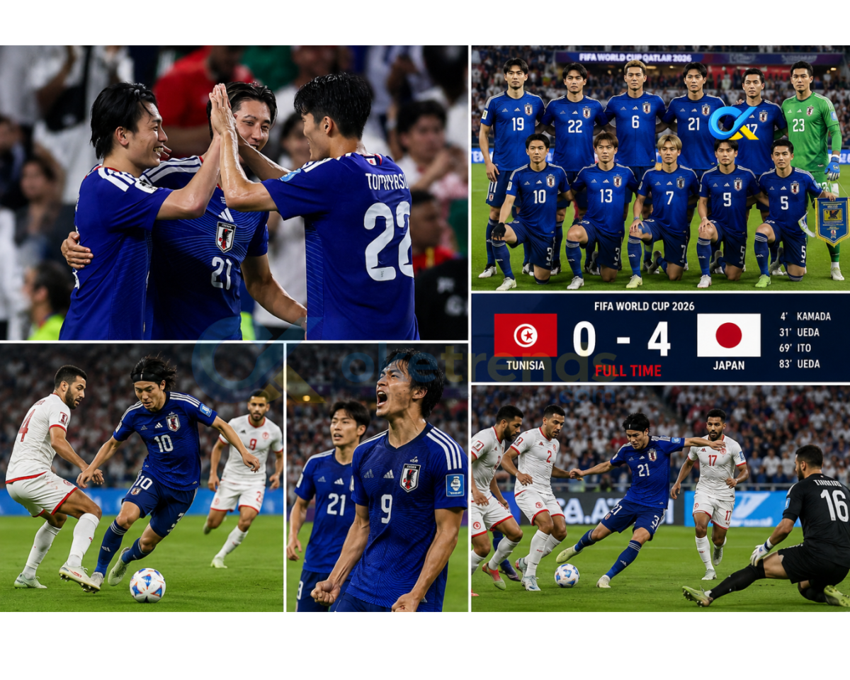 Jepang vs Tunisia Piala Dunia 2026 hasil pertandingan