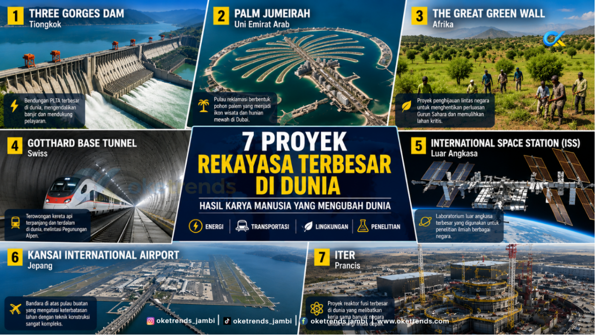7 proyek rekayasa manusia terbesar di dunia