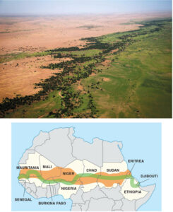 The Great Green Wall Sahel, Afrika.