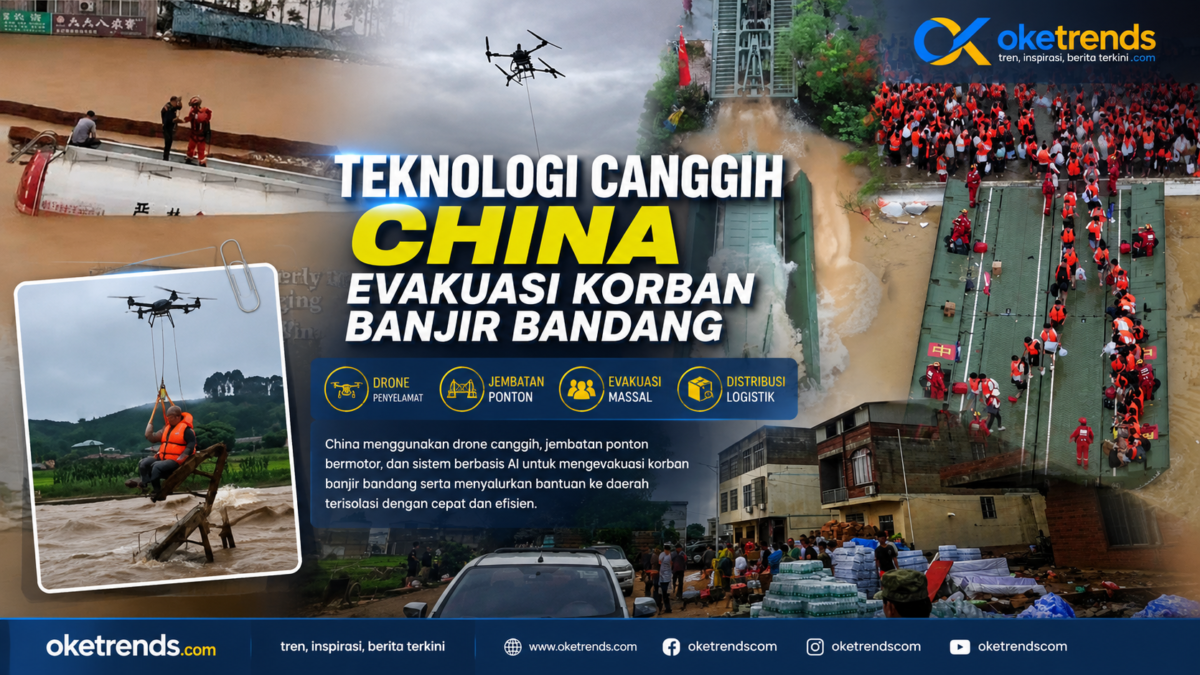 Teknologi Canggih China Evakuasi Korban Banjir Bandang