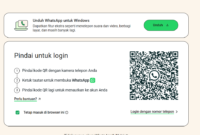 cara login WhatsApp Web di HP