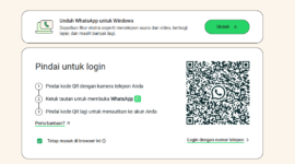 cara login WhatsApp Web di HP