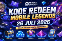 Kode Redeem Mobile Legends 26 Juli 2026
