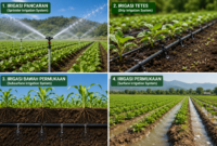 sistem irigasi pertanian Indonesia