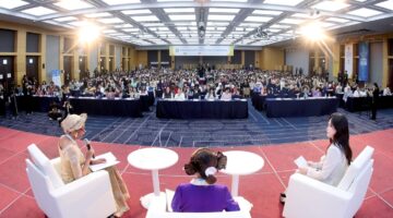 Konferensi IWPG dari berbagai negara berkumpul di Korea Selatan untuk membahas peran perempuan dalam membangun perdamaian global. (foto : UNESCO)