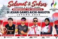 Enam atlet Jambi di Asian Games 2026 (foto : Koni Jambi)