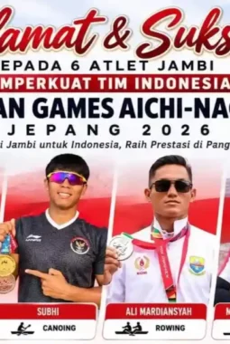Enam Atlet Jambi Perkuat Indonesia di Asian Games 2026, Ini Daftar Lengkapnya