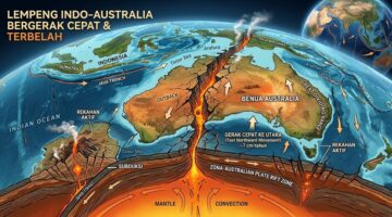 Lempeng Indo-Australia mulai terbelah