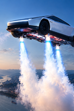 Tesla Roadster 2 Diklaim Bisa Terbang, Pendorong Roket Jadi Sorotan
